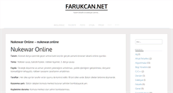 Desktop Screenshot of farukcan.net